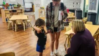 Teachers and student in Indiana